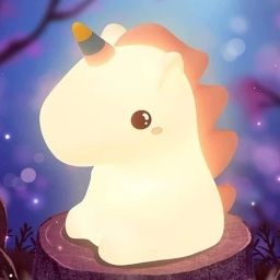 Cute Unicorn Night Lamp Color Changing Room Décor, Kid Best Birthday Gift BS192 Night Lamp-image-57