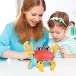 kobbet Crawling Crab Baby Musical Toy Light & Sound Interactive Early Entertainment Toy image 4