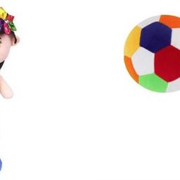 SOFT COMBO BLUE DOLL WITH TWO SAMLL SOFT BALL TENNIS SIZE PLAYING TOU /GIFT - 18 cm-image-83