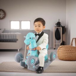 Baby Horse Rider and Rocker for child Age 1-3 Birthday Gift for Kids rideon toy kids rider and rocker Tricycle-image-66