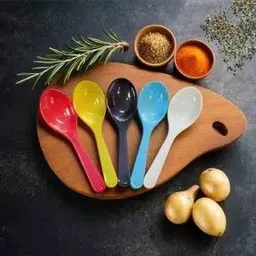 bekner Small Masala Spoon for Small Containers, Multipurpose Spoon Melamine Tea Spoon, Coffee Spoon, Sugar Spoon Set-picture-8