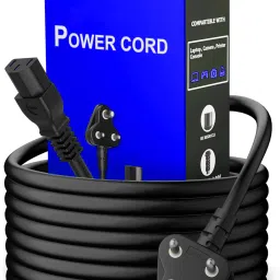 HexaGear Power Cord 1.26 A 1.8 m Metal Briaided Heavy 3 Pin AC Power Cord Cable Power Cord 1.8M Replacement Power Cable v1.1.23-image-64