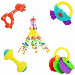 Jhoomer Musical Merry Go Round Toy with Rattles for Little Babies 2 Cute Toys Rattle-19