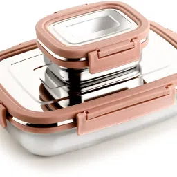 Stainless steel 2 Containers Lunch Box-picture-22