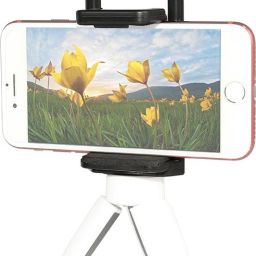 POZUB Hot Sale High Quality 2in1 Universal Monopod Holder Clip Mount Holder Clip/Mount Adapter/Adjustable Clamp and 360 Degree Ball Head 1/4 Screw Hole cell Phone Clip Mobile Tablet Phone Clamp Adapter Broadcast Bracket for Tripod Monopod Selfie Stick Dual Side Mobile and Tablet, Tab Mount Camera Stand Clip Bracket Holder for Tripod Stand for Mobile Phone &, Selfie Stick & All Types of Tripods Tripod, Monopod, Monopod Kit, Tripod Ball Head, Tripod Bracket, Tripod Clamp, Tripod Kit image 3