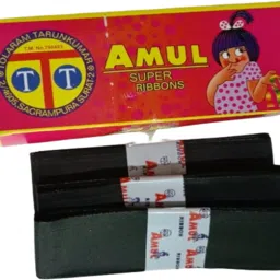 Black Color Hair Ribbon for School For Girls And Women (10pcs) 1 BOX Bun-image-35