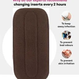 bouncing bliss 5 Layer bamboo charcoal Inserts Liners - New Born-pack of 1 image 4