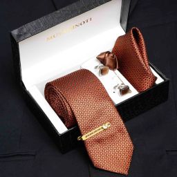 MUTAQINOTI Silk Cufflink & Tie Pin Set-picture-17