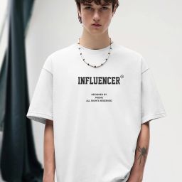 Men Typography Round Neck Pure Cotton White T-Shirt-image-68