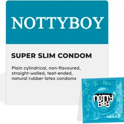 nottyboy Super Slim Ultra Thin Condoms (10 Sheets) and Slide Original Water Based Lubricant image 2