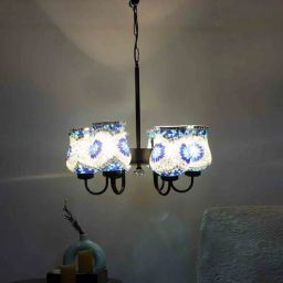 Gilford Multicolour Iron 6 Lights Chandelier By New Era-picture-44