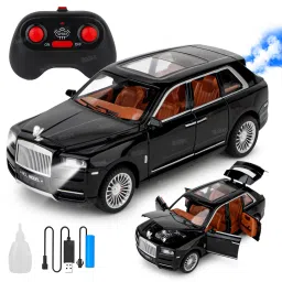 Die-Cast Remote Control Car with Lights Sound Spray & Rechargeable Battery-10