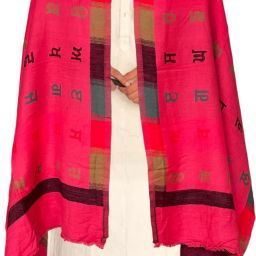 HUEVESS Polyester Lycra Blend Geometric Print Men Shawl-image-32