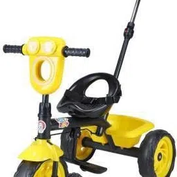 Robot LED Plug N Play Kids /Bicycle for Kids with Parental Push Handle/ Baby Tricycle for 12 Months to 48 Months Boys / Girls / Carrying Capacity Upto 30kgs YELLOW Tricycle-image-7