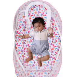 Cotton Kids Washable Premium Washable Little Baby Bed With Mosquito Net For New Born Baby Mosquito Net-20