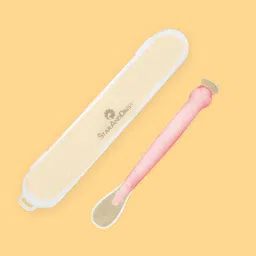 Silicone Spoon for Baby and Kids Microwave Dishwasher BPA Free Safe-(Light Pink)- Silicon-13