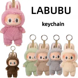 barkhamist Labubu Soft Toy Character Plush Monster Trending Key Chain - 15 cm image 2