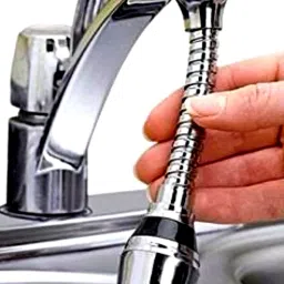 bhm Turbo Flex 360 Flexible Water Saving Nozzle Faucet Sprayer Water Extender(6inch) Faucet Function Diverter image 3