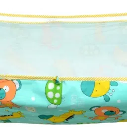 Soft Cloth Swing New Born Baby Cradle/Ghodiyu/Khoyu Hammock in Cool Cotton with Net-6