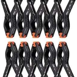 FLYING COLLECTION 10 PCS Photography Backdrop Support Spring Clamp 4.3"/11cm for Background Muslin Black Reflector Umbrella-5