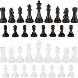 Heavy Duty Super Strong Solid Big Size Chess Set of 32 Plastic Chess Pieces Board Game Accessories-0