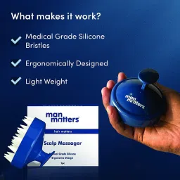 Man Matters Hair Scalp Soft Silicone Bristles | Exfoliates & Stimulates Follicles Massager image 2