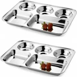 Pack of 2 Stainless Steel Dinner Set-25