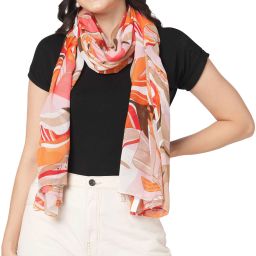 Printed Cotton Blend Women Multicolor Stole-image-97