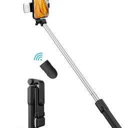 Mobtude Selfie Stick Tripod, Mini Extendable 3 in 1 Aluminum Selfie Stick with Remote 3 Axis Gimbal for Mobile-42