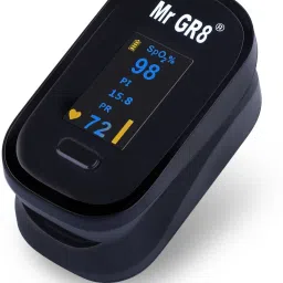 MR GR8 FINGER PULSE OXIMETER PO-02 + OLED Digital Finger Pulse Oximeter Spo2 Blood Oxygen Monitor Arterial Saturation Monitor With Pulse Rate Monitor Heart Rate Monitor & Perfusion Index Medical Health Monitoring Device with Automatic Shutdown Fintertip Pulse Oximeter Pulse Oximeter Pulse Oximeter-8