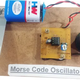 Morse Code Oscillator Generator Physics Working Model Project Class 10 & 12 Kid-10