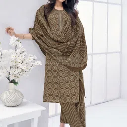 larqi Printed Kurta, Trouser/Pant & Dupatta Set-picture-48