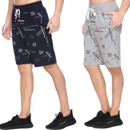 Pack of 2 Printed Men Multicolor Regular Shorts-image-10