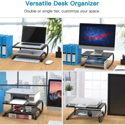 TECHGEAR for Laptop Computer Holds 20kg, Versatile as Storage Shelf & Screen Holder Laptop Stand image 4