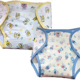 Waterproof Nappy for Unisex Baby Reusable Loop and Hook PVC NappyPK-2-image-4
