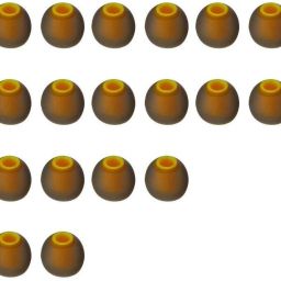 BUMTECH (Pack of-18 pcs ) Soft Silicone Multi Color Rubber Replacement Medium Size Eds for Headphones Yellow & Black Silicone replacement In The Ear Headphone Cushion ( Yellow & Black) In The Ear Headphone Cushion-image-10