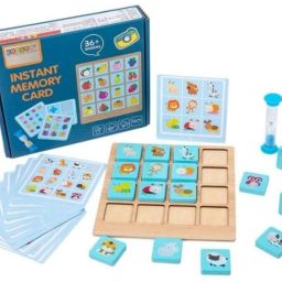 Wooden Fruit-Shape/Vehicle -Animal Recognition Memory Matching Card Game 3+ Educational Board Games-image-77