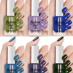 Quick Dry Natural Infinite Shine for Nail Polish Combo Women & Girls 2111 Multicolor-image-92