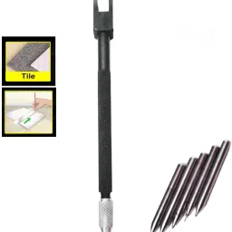 Tiles Cutter Pen Specially Designed to Cut Tiles Sharp Edges with 5 Extra Pin Handheld Tile Cutter-image-93