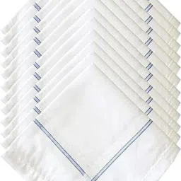 riseabove 100% Cotton Premium Collection Hanky for Men Hankies Gift for Men ["White","STRIPS"] Handkerchief-image-41