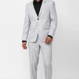 Men Single Breasted - 2 button Solid Suit-image-72