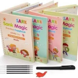 Magic Practice Copybook (4 BOOKS + 10 REFILL), Number Tracing Book (Multicolor)-22