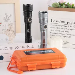 mz M931 (ZOOMABLE METAL TORCH)5 Modes Flashlight, Super Bright LED Light Torch image 2