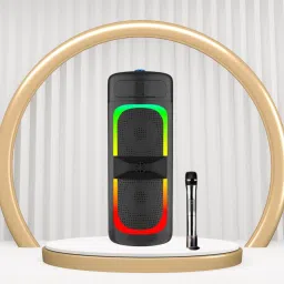Clairbell Bluetooth Party Speaker With Karaoke Mic and RGB Lights,High Quality Woofer M117 40 W Bluetooth Laptop/Desktop Speaker-image-61
