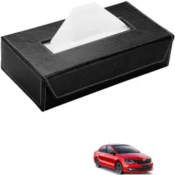 Car Tissue Box Paper Tissue Holder Black with 200 Sheets(100 Pulls) For Skoda Rapid Vehicle Tissue Dispenser-image-28
