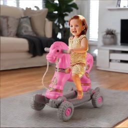 2 in 1 Baby Horse Rider with Rocker / Horse Rider for Kids 47575 Tricycle-13