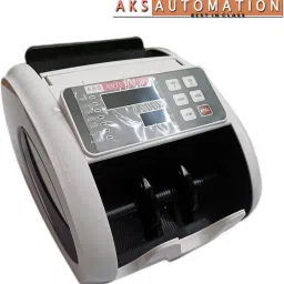 AKS AUTOMATION OVAL LED Cash Counter with Countefeit Detection Note Counting Machine image 3