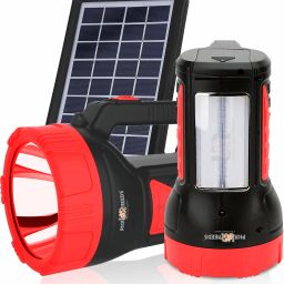 50W Solar Rechargeable Long Range Search Light + 2 Side Extra Bright Tube 6 hrs Torch Emergency Light-image-23