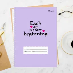 rlanyard Spiral Notebook (pack of 1) A4 Notebook unruled/plain, Notebook for Students 200 Pages image 3