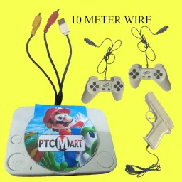 COUNTACH TV 8 bit Gaming Console Classic Inbuilt Games with attached 10 meters long wire NA GB with Contra, Super Mario Bros, F1 Race 40 to 50 games are different & others repeated image 5
